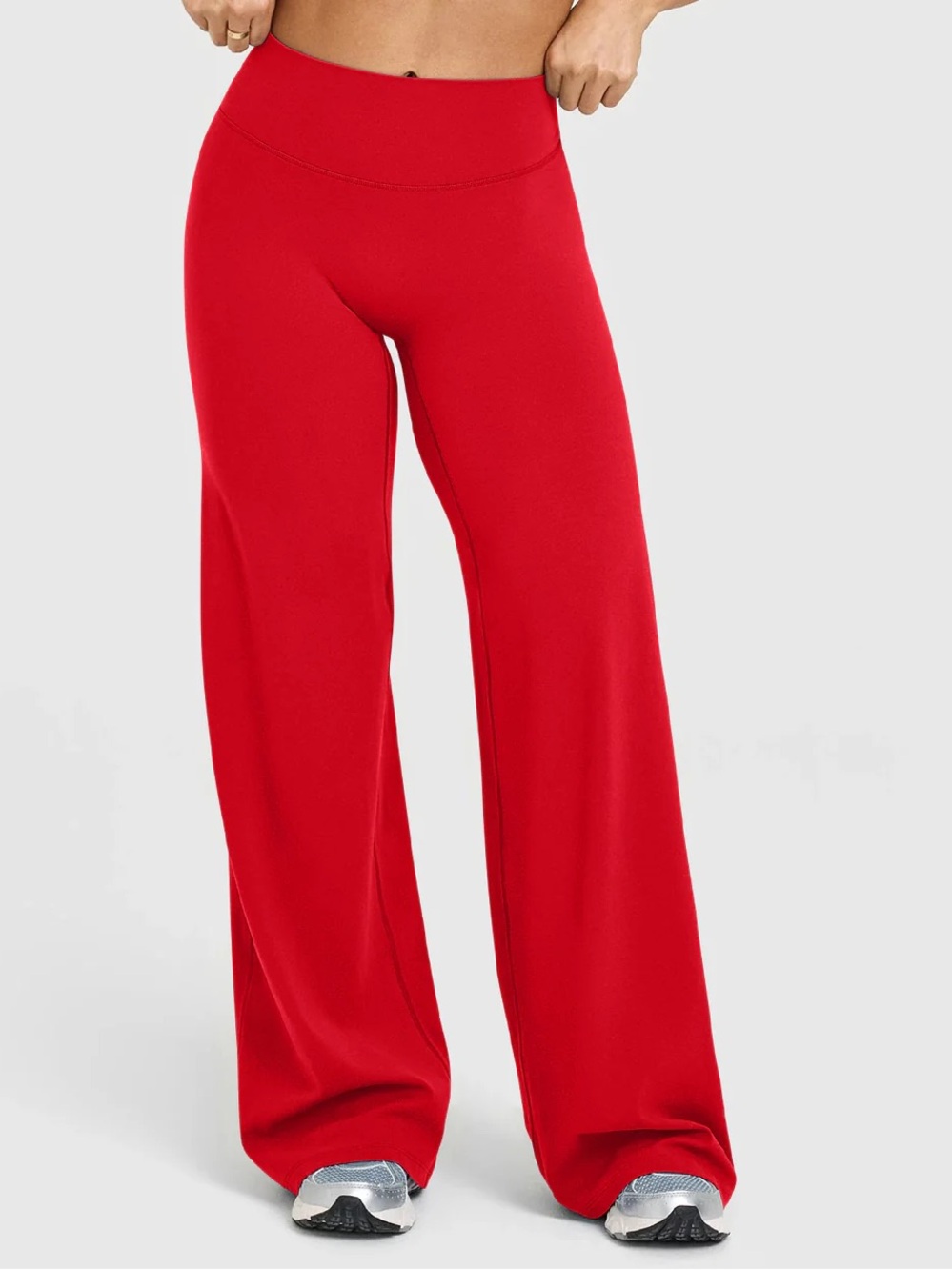 NWOT OQQ High Waist Stretch Straight Leg Flare Pants L